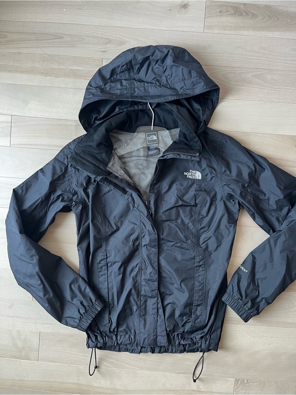 The North Face Women's Black Hooded Windbreaker Jacket